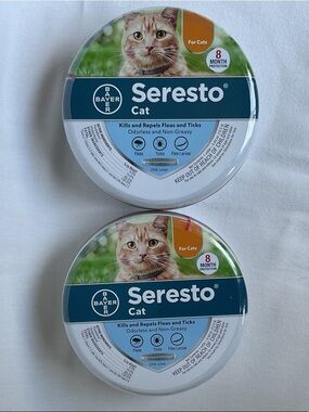 NEW Seresto Cat Flea & Tick Collar - White (8 Month Protection)